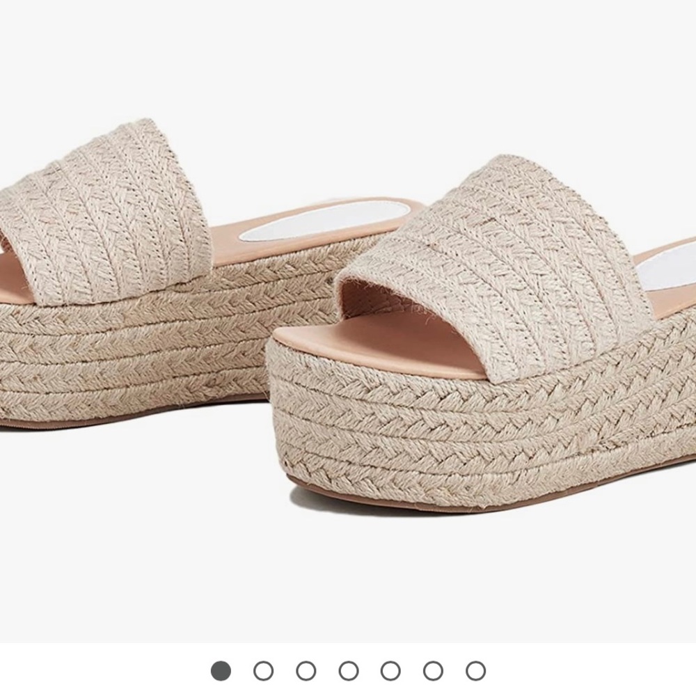 Amazon platform espadrille sandals, very gently worn! Size 7